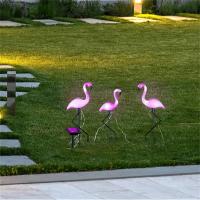 HI Lámpara solar LED de jardín forma de flamenco 3 unidades - details 1