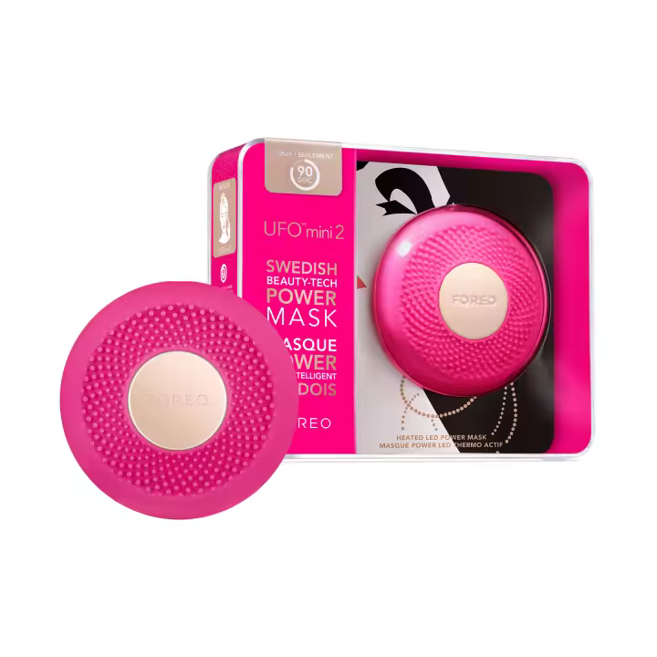 FOREO UFO mini 2 Tratamiento de mascarilla led facial, terapia de luz led roja, mascarillas faciales de belleza, termoterapia, masajeador facial, aumenta la absorción del cuidado facial - 1