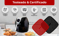 Marctani 2pcs Alfombrilla Silicona Freidora Aire, Incluye Dispensador de Aceite, Accesorios Freidora Sin Aceite, Reutilizables, Para Freidoras de 3.5L y 5.5L, Accesorios Airfryer (21.5 CM) - details 9