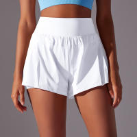 Shorts De Yoga Para Mujer Color Sólido Transpirables Secado Rápido Estilo Deportivo Para Verano Ciclismo Running Gimnasio - details 3