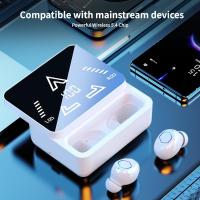 Auriculares inalámbricos en el oído, tapones para los oídos deportivos Bluetooth 5.4, se pueden reproducir durante mucho tiempo, con pantalla digital, llamadas de micrófono doble claramente antitranspirantes, adecuados para correr y hacer ejercicio - details 0