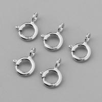 5pcs Conectores De Anillos De Primavera En Plata De Ley 925 Para Joyería Hecho a Mano Cierre Para Collar Y Pulsera - details 1