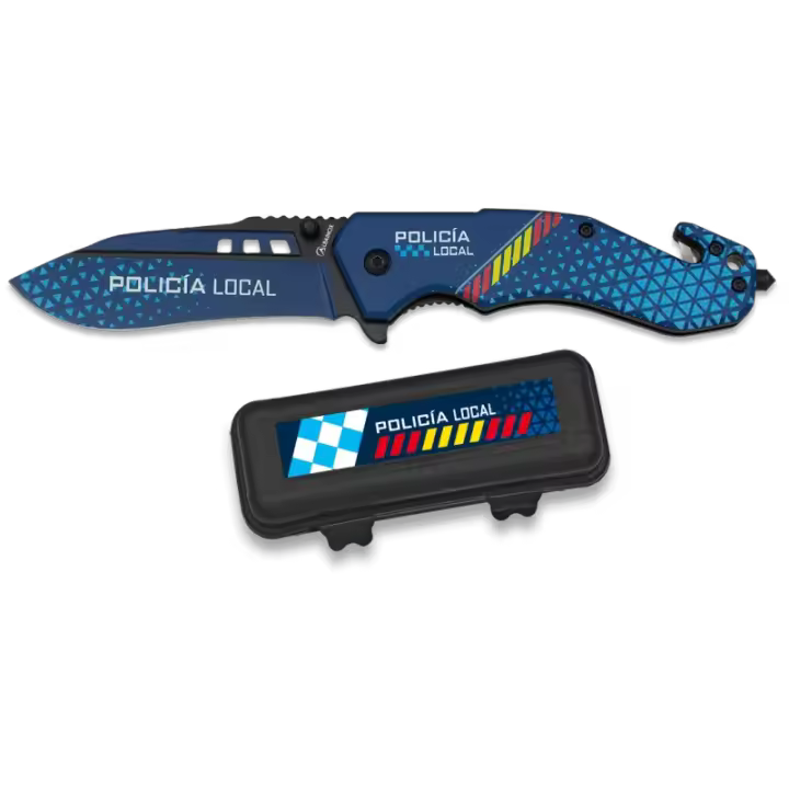Navaja Policia Local con caja ABS. h.8.5cm - 1