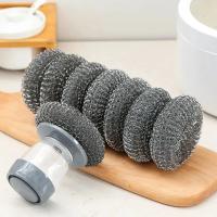 Kit De Limpieza Para Cocina Con Cepillo De Acero Para Eliminar Oxydación En Sartenes Y Ollas Cepillo De Escarabajo De Plástico Para Metal Herramienta De Limpieza Para Cocina - details 4