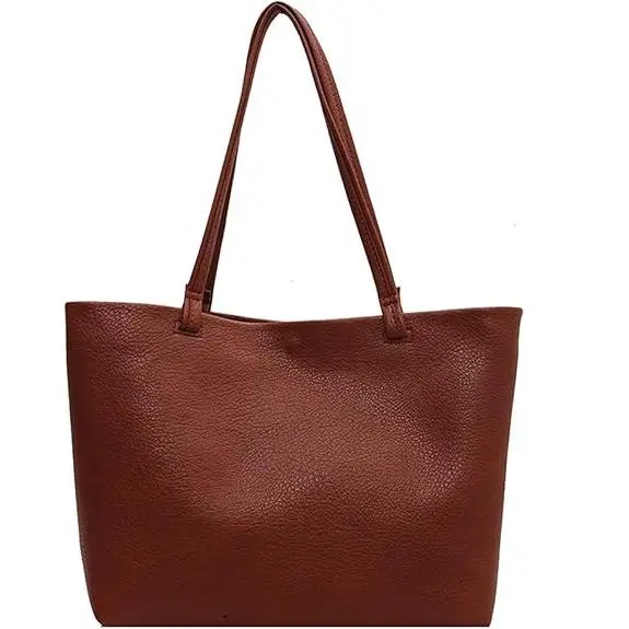 Bolso de hombre de cuero informal para Mujer, Gran capacidad Moderna y versátil para el juguete. - 1