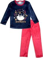 Pijama niña terciopelo Harry Potter - Hogwarts azul granate Raíz MERCHAN-STORE - details 0