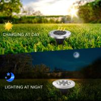 Lámpara Subterránea Solar LED Para Jardín Exterior Luz De Noche Impermeable Para Paisaje Vivienda De Villa Luz De Césped - details 12