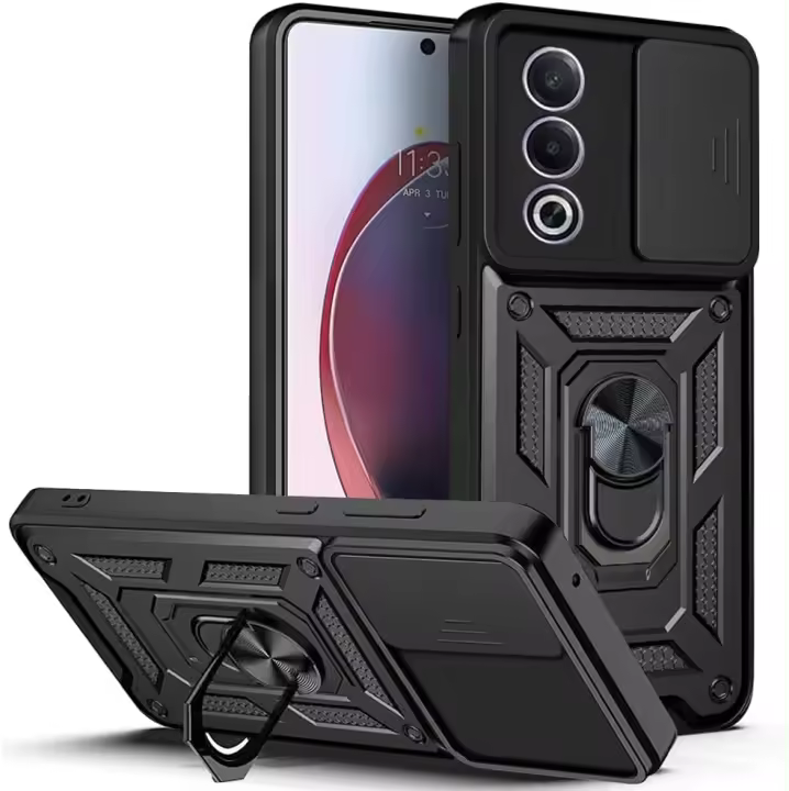 Funda Oppo A80 (5G) Antigolpes Cubre Lente Soporte Anillo FAN + Protector Pantalla Movilear - 1