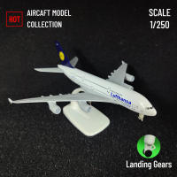 Replica De Avión De Metal a Escala 1:250 Lufthansa A380 Modelo Aviación Miniatura Decoración Para Sala De Arte Juguete Antiestrés Para Niños - details 0