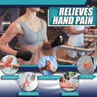 Guantes De Compresión De Cobre KoKossi Para Artritis Sin Dedos Para Tunnel Carpal RSI Tendinitis De Tendón Uso En Computadora Alivio Del Dolor De Mano - details 1