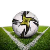Bola De Fútbol Profesional Tamaño 5 PVC Para Entrenamiento Y Competencias Deporte Oficial Bolsa De Algodón Mecánica De Sujeción - details 1