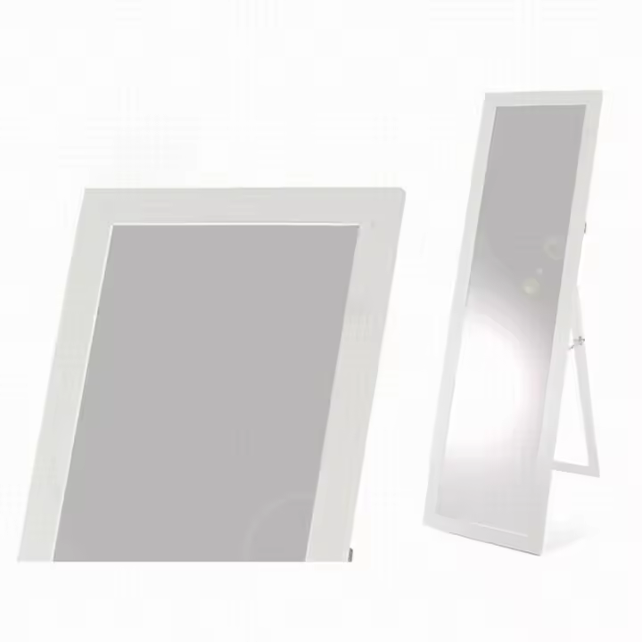 Gerimport Espejo de Pie Kurst Blanco 33x4x123cm - Diseño Moderno - 1