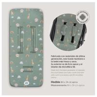 INTERBABY Colchoneta Universal de Verano  Safari Beig – Transpirable, Acolchada y Compatible con la Mayoría de Carritos - details 3