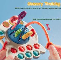 Juguetes Sensoriales Para Bebés 7 En 1 Sortidor De Formas Con Cuerda De Pulir Juguete Educativo Montessori Para Niños De 1 a 3 Años - details 17