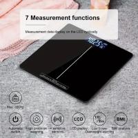 Báscula De Peso Digital Multifuncional Cuadrada Para Baño Preciso Con Pantalla LED Iluminada Unidad De Medición Kg Tamaño 26x26x2cm - details 4