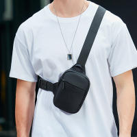 Bolso Pequeño Para Hombre De Moda Con Cierre De Cremallera Material Oxford Suave Con Bolsillo Para Móvil Estilo Versátil - details 0