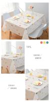 Nueva Funda Para Mesa Rectangular De Uso Doméstico Sencilla Y Resistente a La Suciedad Impermeable Y Antiaceite Sin Necesidad De Lavar Funda Para Mesa De Comedor - details 6