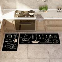 Alfombra No Esmerilada De Cocina Para Piso Absorbente Y Antideslizante Para Dormitorio Sala De Estar Entrada De Baño Decorativa De Pared Larga - details 11