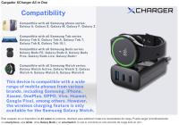 XCharger All in One 43W: Cargador Multifuncional de Carga Rápida con Cable USB-C y Cargador de Reloj, Compatible con la Serie Samsung Galaxy, Incluyendo Galaxy Tab, Galaxy Watch y Galaxy Buds. Equipado con un Cargador Específico para Galaxy Watch. - details 0