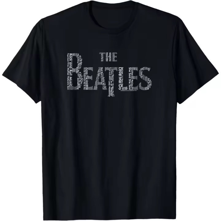 Camiseta de Manga Corta, 100% Algodón, Ropa Unisex para Hombres y Mujeres en 5 Tallas, Camiseta Negra, Cuello redondo con estampado. - 1