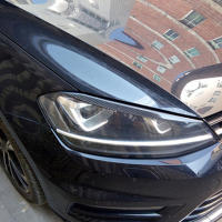 2 Piezas De Cubierta De Ceja De Ojo Para Faros Delanteros De Volkswagen VW Golf 7 MK7 GTI R GTD 2013-2020 Accesorios De Decoración De Coche - details 2