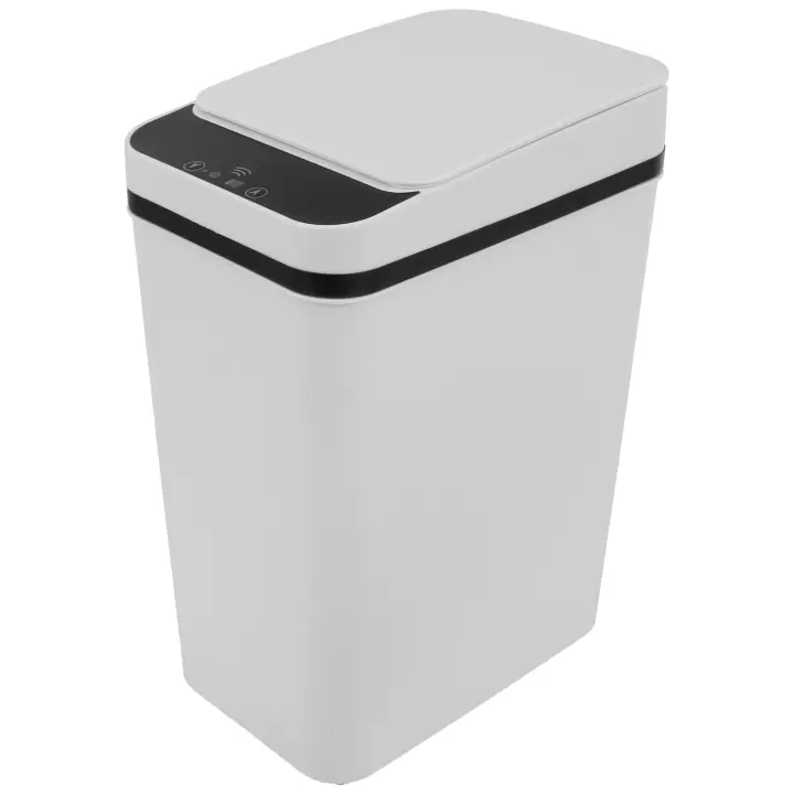 Bandeja De Basura Inteligente Sin Contacto Con Sensor De Movimiento Infrarrojo Rectangular Para Cocina Baño Hogar Con Tapa - 1