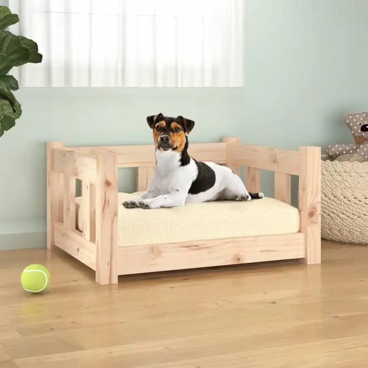 vidaXL Cama para perros 55,5x45,5x28 cm sofá para perros Color Natural,  Blanco, y mas - 1