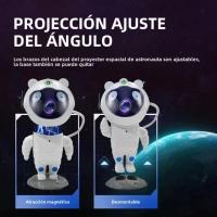 Lámpara De Noche Bluetooth Estelar Azul Con Astronauta Decorativa Para Escritorio Luz De Colores LED Para Dormitorio - details 6