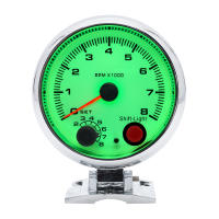 Tacómetro Eléctrico Blanco AD 3.75 Pulgadas 95mm Con Luz De Cambio Interna Para 4 6 8 Cilindros Rueda De Cromo Medidor De RPM 8000 - details 14
