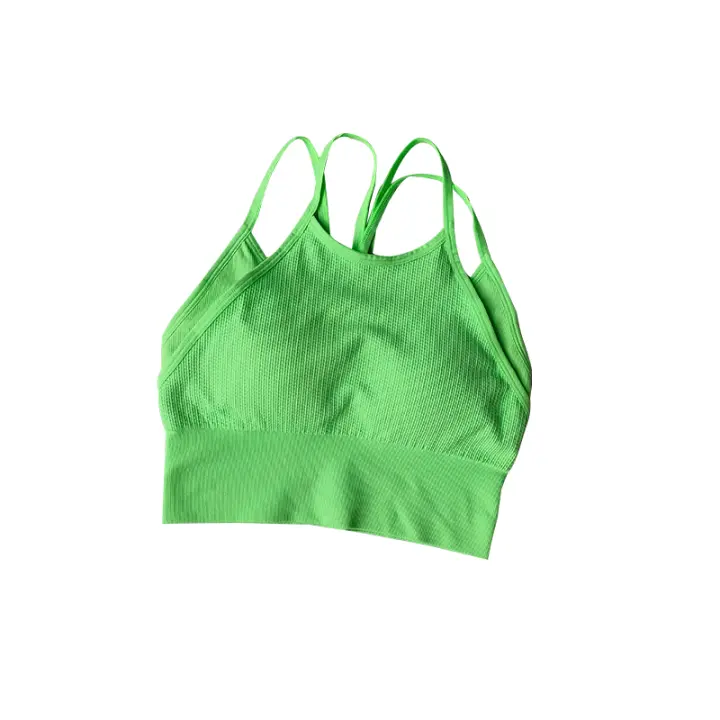 Sudadera Deportiva Para Mujer Push up Fitness Yoga Transpirable Running Vest Gimnasio Wear Deporte Top De Nylon Spandex - 1