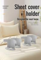 4Pcs Clips Para Rincones De Sábanas Clips Para Mantener Las Sábanas Tensas Herramientas De Cama De Alta Resistencia Para Tamaños De Cama Diversos - details 0