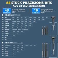 Kit De Herramientas De Reparación Con Destornillador Eléctrico De Precisión 68 En 1 Sin Cable 64 Brocas S2 5 Configuraciones De Torque LED - details 7