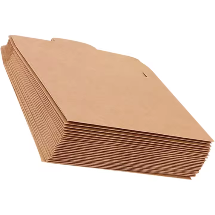 50 Pcs Bolsas De Papel Kraft Para CD Envolventes Marrones De Estilo Europeo Bolsas De Almacenamiento Para Archivos - 1
