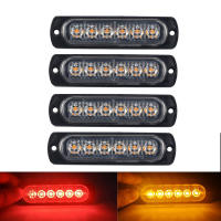 4pcs Luz De Indicador LED 12V 6 Lámparas Amarillas/Rojas/Blancas/Azules Para Carrocería De Camión Moto Luz Lateral De Marcador - details 0
