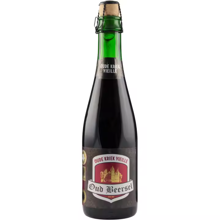 6 uds x Oud Beersel Kriek 37,5Cl cerveza Belga tipo lambic con cereza - 1