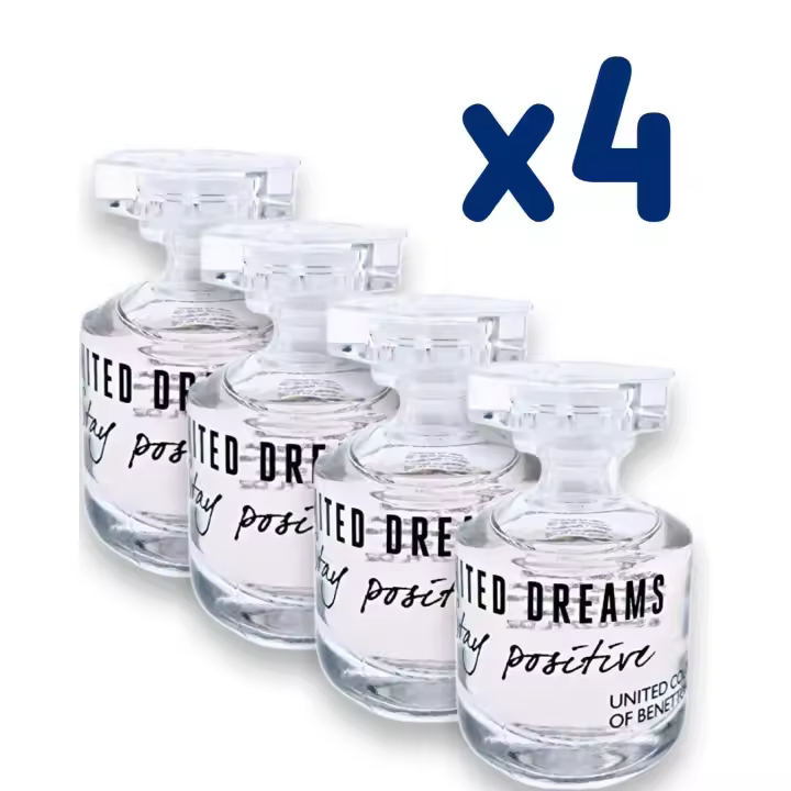 OFERTA 4 unidades BENETTON STAY POSITIVE MINIATURA 6.5 ml - 1