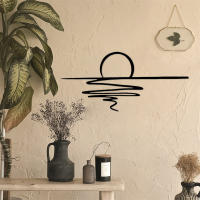 Arte De Pared De Metal Sunrise / Sunshine Decoración Matizada Para Dormitorio Sala De Estar Cocina Baño Estilo Moderno Irregular - details 1