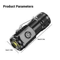 Linterna Portátil Super Brillante Con 3 LED Y Clip Para Pluma Y Imán En La Cabeza Batería Integrada Carga USB Para Emergencias Y Uso Al Aire Libre - details 8