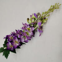 Flor Artificial De Lino Delphinium 75cm En Seda Para Decoración De Hogar Boda Navidad Sala De Estar DIY Flores Falsas Nordicas - details 4