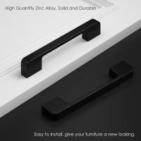 1Pcs Modernos Pernos De Cocina De Aluminio Negro Para Armarios Y Cajones Manijas De Muebles Para Gabinete Y Armario - details 2