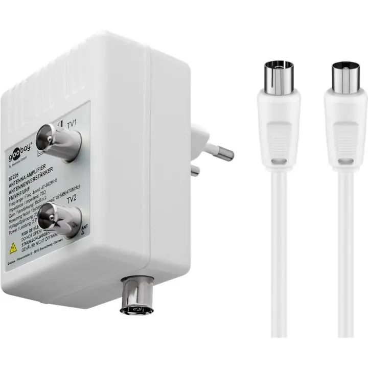 Goobay 67226 amplificador de señal de TV 47 - 862 MHz - 1