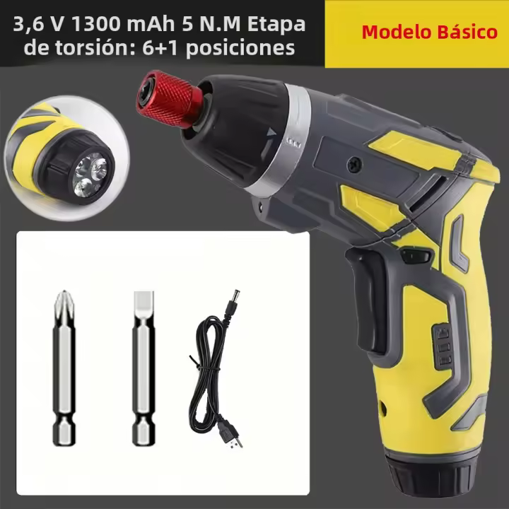  Destornillador Eléctrico Recargable Sin Cable 4.2V Mini Taladro Portátil Con Batería Para Hogar Y DIY Torque Máximo 6NM Peso 220g - 1