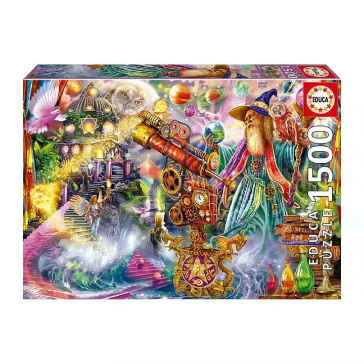 PUZZLE 1500 PIEZAS HECHIZO DE MAGO DE EDUCA - 1