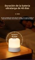 Lámpara De Noche Recargable Portátil RGB Con Control Remoto Y Toque 16 Colores Cambiables Para Dormitorio Y Habitación - details 5