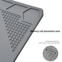Almohadilla De Reparación De Aislamiento Gris Resistente Al Calor Estación De Soldadura Silicona Matriz Multifuncional Para Trabajo Y Escritorio BGA - details 1