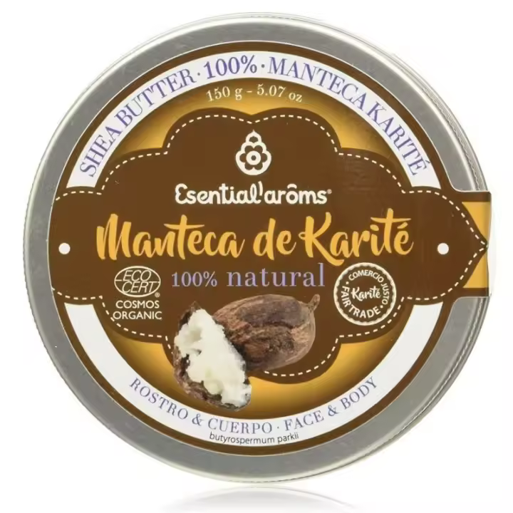 Esential'arôms MANTECA DE KARITE (150G) - Hidratante y Regeneradora - Piel Seca - Cremas Naturales - Mascarilla Capilar - 1