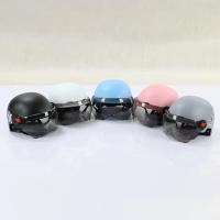 Casco De Motocicleta Para Hombres Y Mujeres Seguridad Anti-UV Con Gafas Adecuado Para Bicicletas Scooters Y Coches Eléctricos Estilo Medio Peso Ligero Material ABS+PC - details 8