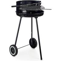 MAXHOME-La dehesa Barbacoa carbón redonda, 42 cm, soporte trípode 2 ruedas, rejilla regulable,42,5 x 41,5 x 71 cm. - details 0