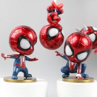 Set De 5 Figuras De Acción Avengers Kawaii Spider Man Q Ver. PVC Magnéticas Para Refrigerador Decoración De Coche Juguetes Para Niños Y Coleccionistas - details 2