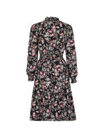 Vestido Casual De Mujer Con Estampado Floral Cuello V Manga Larga A-Line Longitud De Rodilla Cintura Alta Primavera Otoño Invierno - details 26